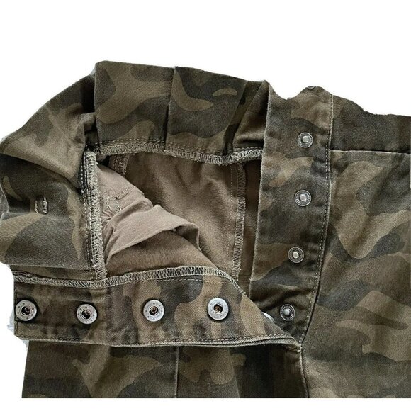 Tularosa Klein Camo High Waisted Paper Bag Waist Pants Snap Front REVOLVE Sz XS - Picture 5 of 10